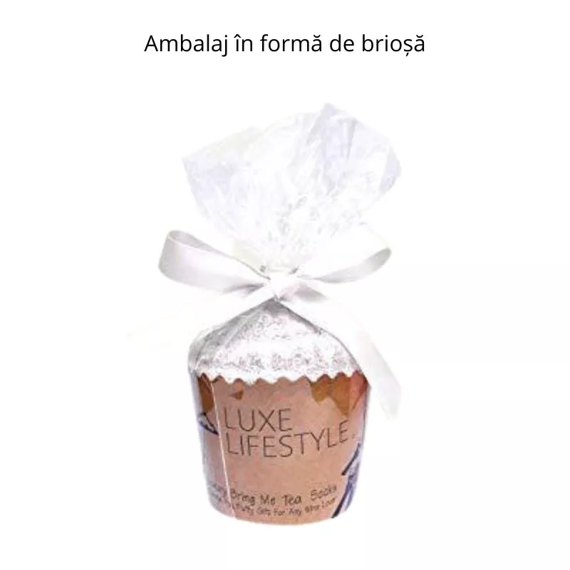 Sosete Amuzante Bring Me Tea Briose albe [7]