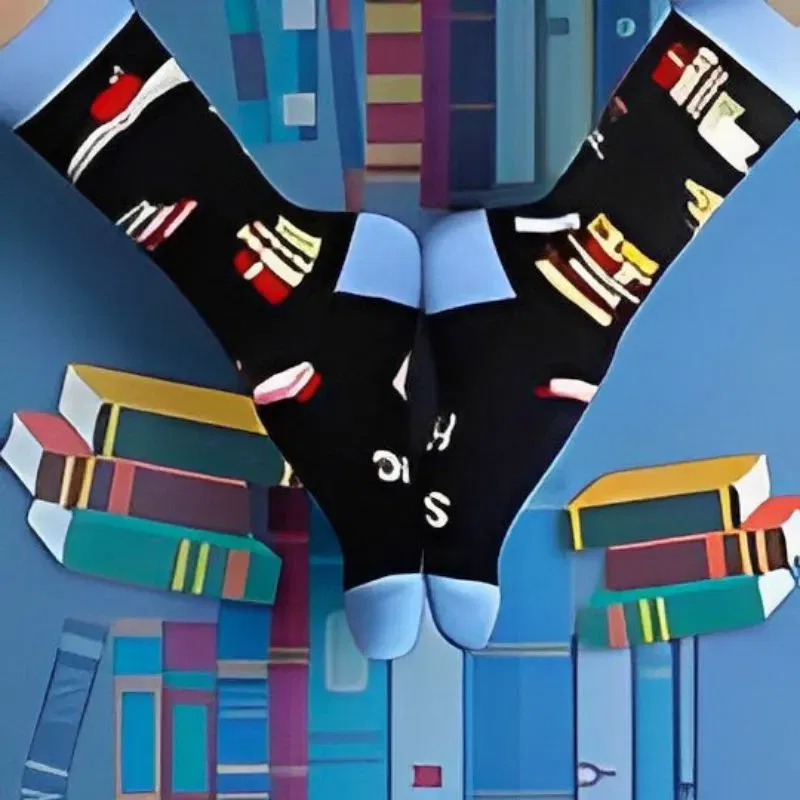 Sosete amuzante de lectura Shhhh I'm reading, Marime 40-44 [3]