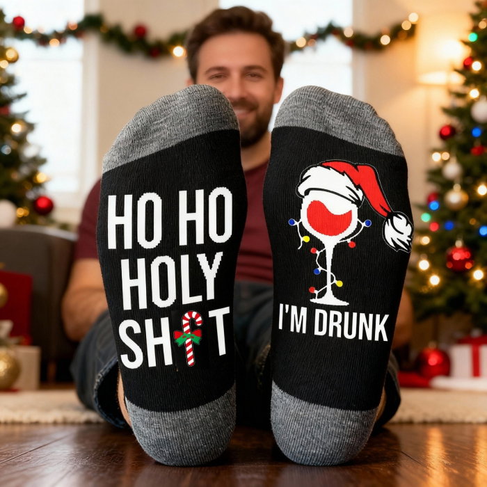 Sosete Amuzante Holy Socks I'm Drunk , Marime 41-43 [1]