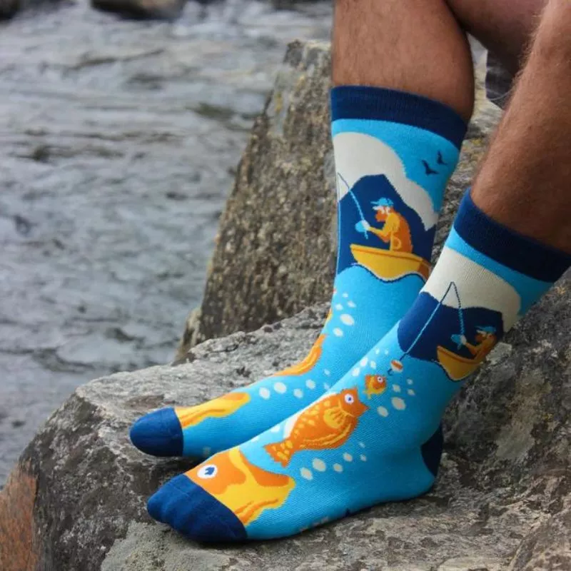 Sosete amuzante pentru pescari Size matters [3]