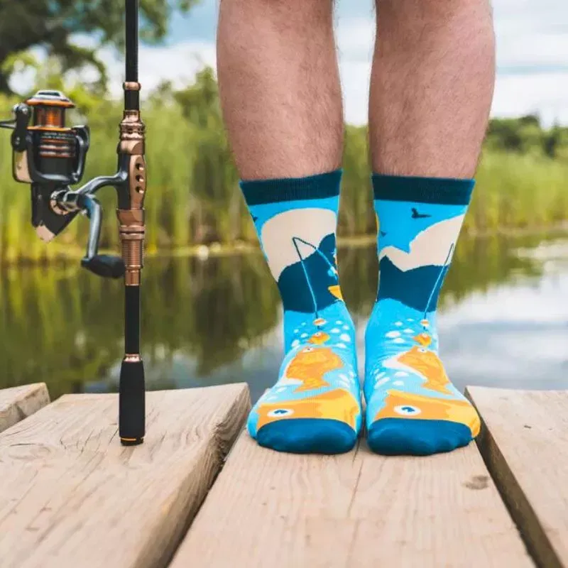 Sosete amuzante pentru pescari Size matters [5]