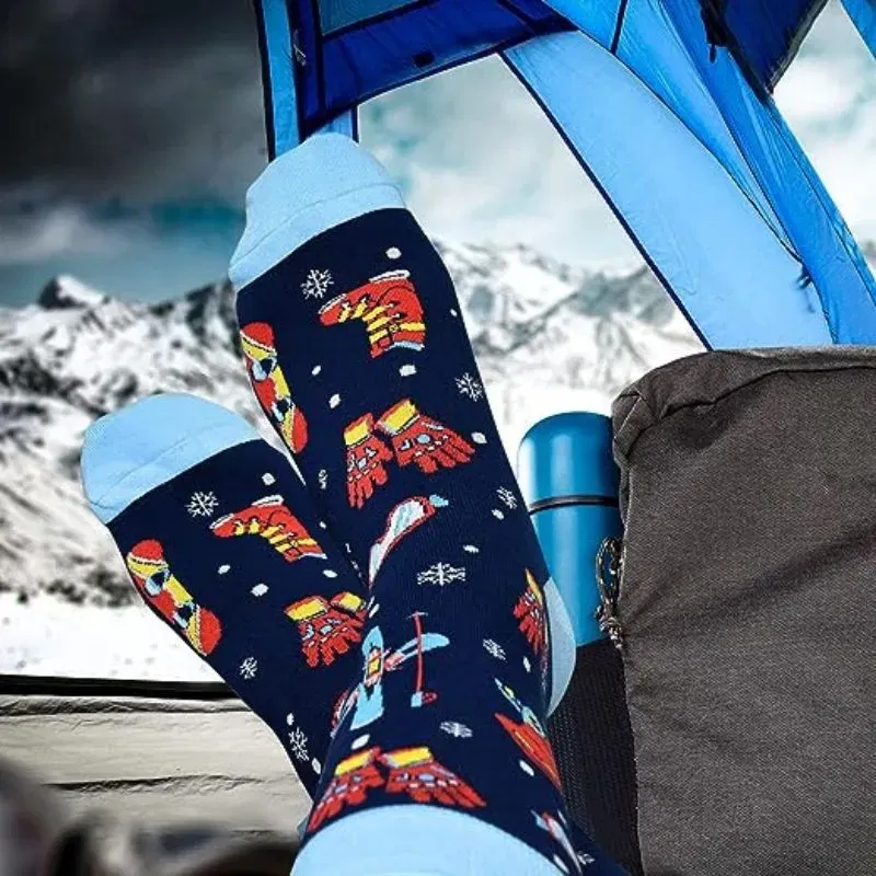 Sosete amuzante pentru schiori I'd rather be skiing [1]