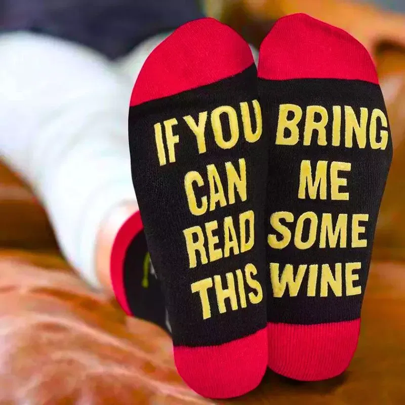 Sosete haioase colorate Bring me some wine [2]