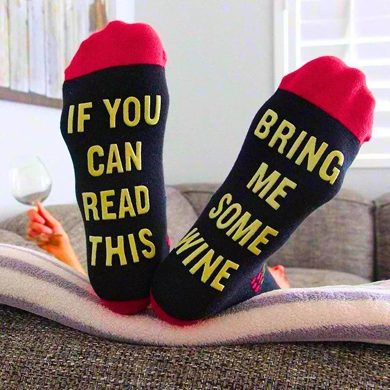 Sosete haioase colorate Bring me some wine [1]