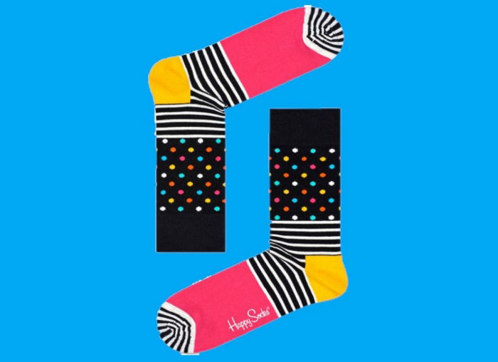 Sosete Happy Socks cu dungi si buline [2]