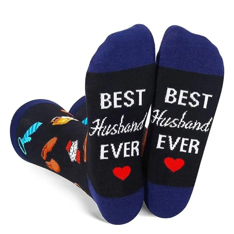 Sosete vesele pentru sot Best Husband EVER [3]