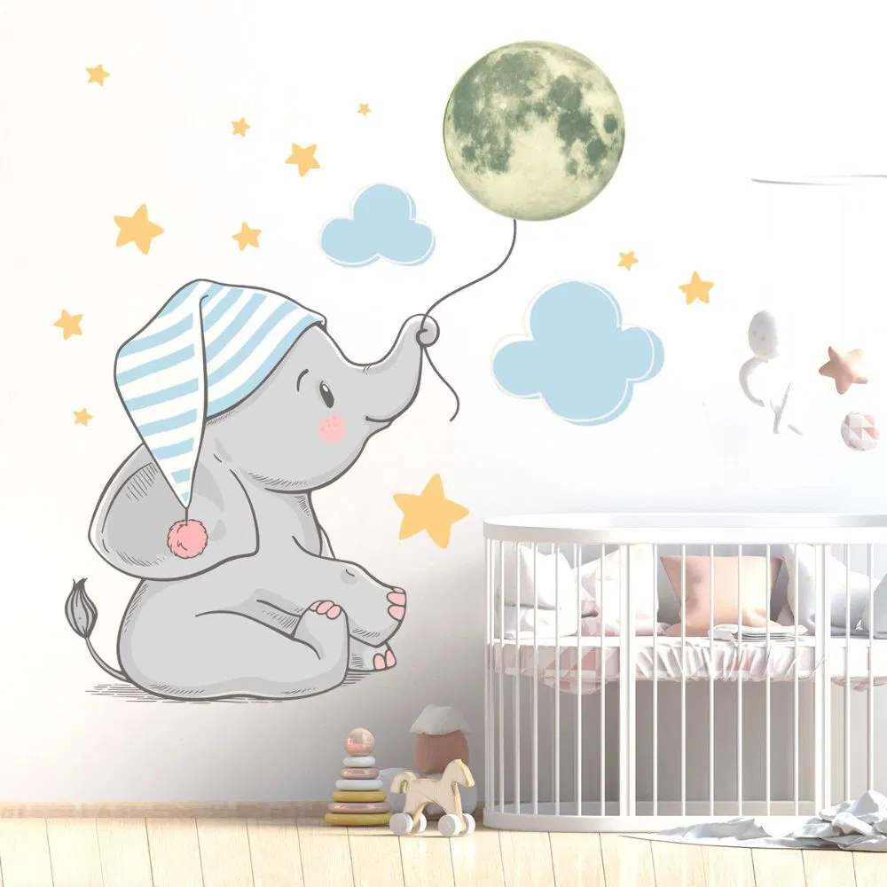 Sticker decorativ Luna-n Casa, Editie fosforescenta [3]