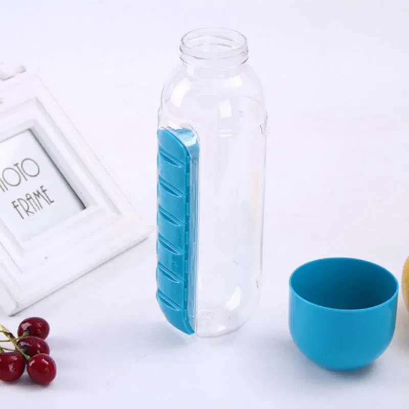 Sticla de apa multifunctionala cu compartiment pentru pastile [5]