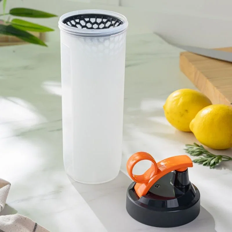 Sticla sport cu maner si capac Portocaliu [2]