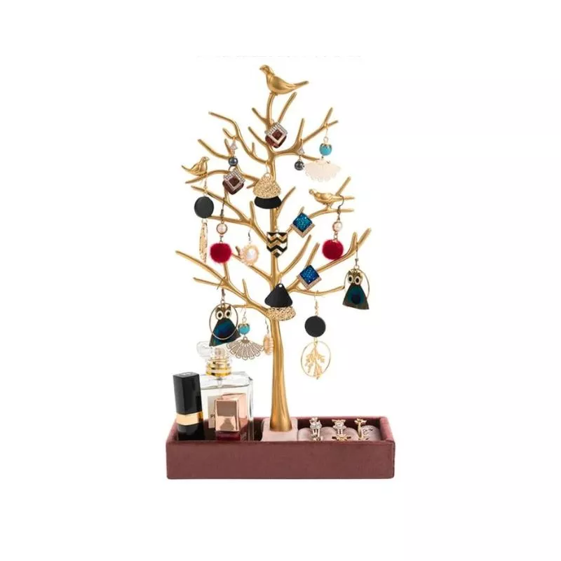 Suport bijuterii creativ Copac cu pasari Fortune [9]