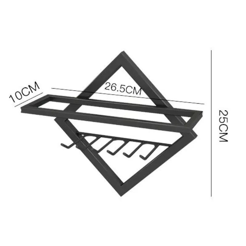 Suport de Perete pentru Sticla si Pahare de Vin [6]