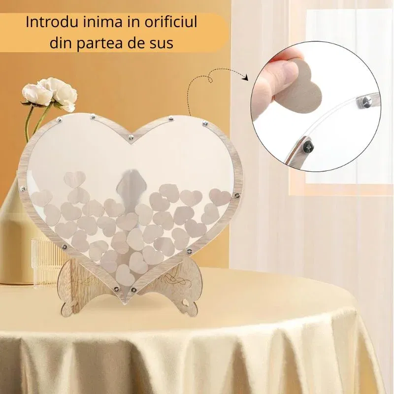 Suport decorativ inima cu mesaje, Cadou cu suflet [9]