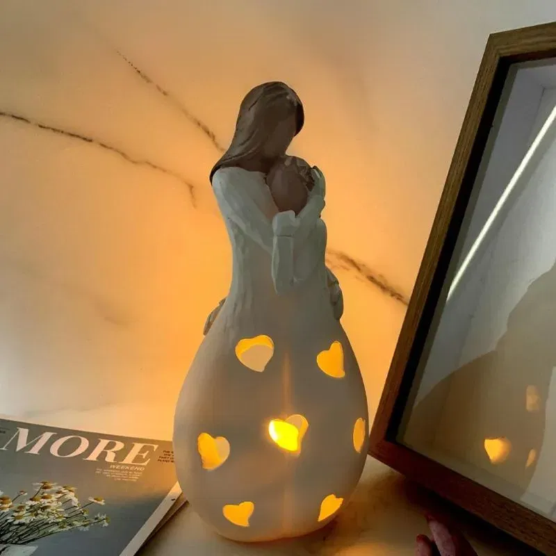 Suport decorativ lumanari Mama si fiica [2]