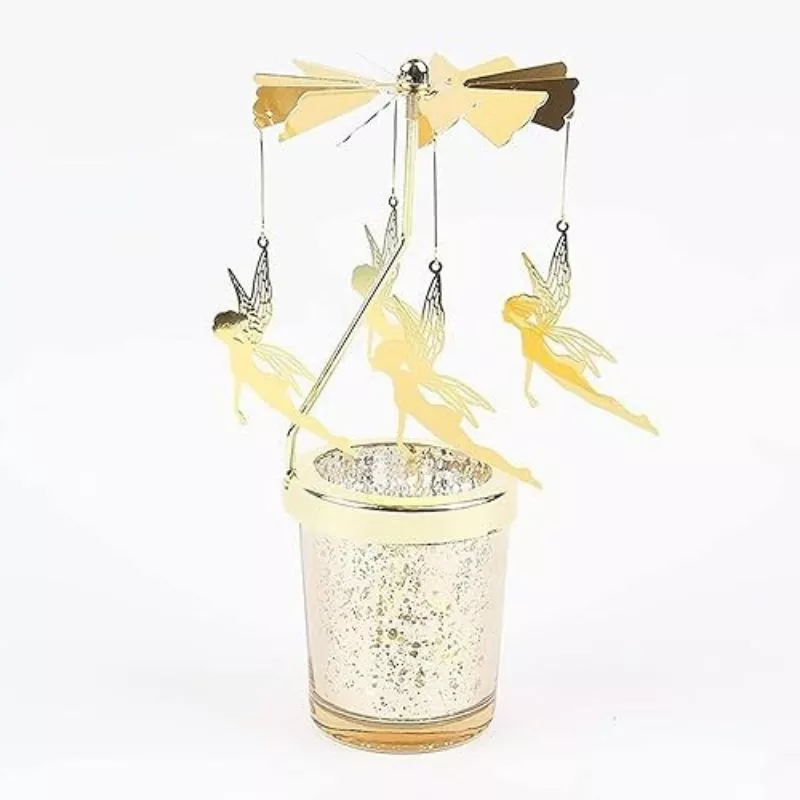 Suport lumanare decorativa Caruselul rotativ cu zane [19]