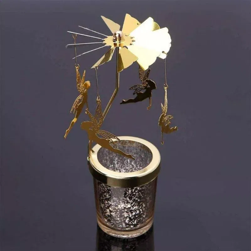 Suport lumanare decorativa Caruselul rotativ cu zane [13]