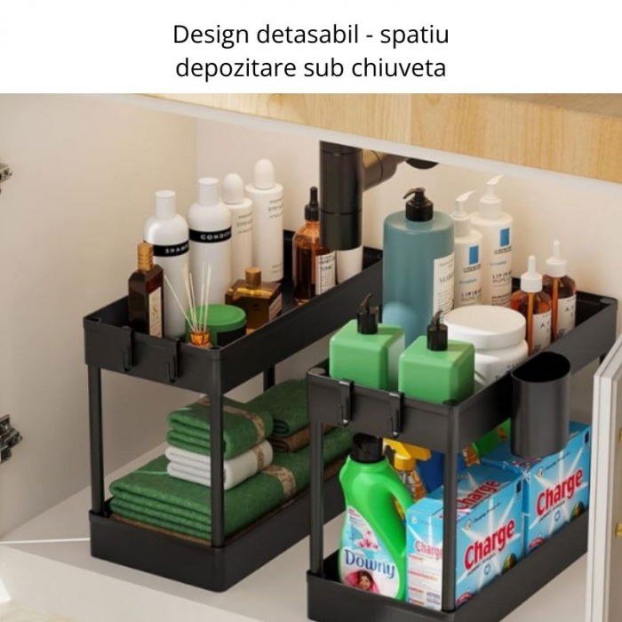 Suport pe roti multifunctional cu 4 polite [6]