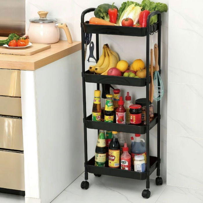 Suport pe roti multifunctional cu 4 polite [3]