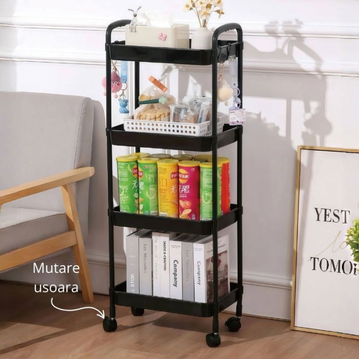 Suport pe roti multifunctional cu 4 polite [2]