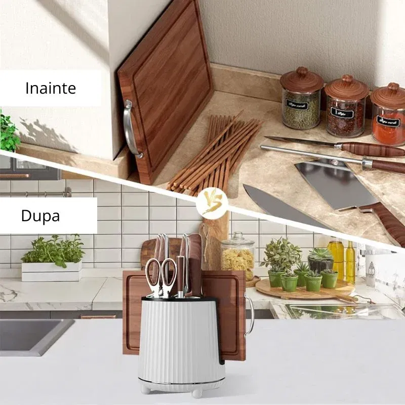 Suport rotativ pentru ustensile de bucatarie [8]