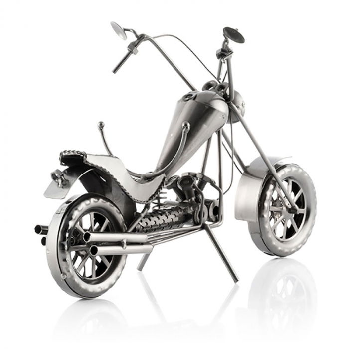 Suport sticla de vin Motocicleta metalica CHOPPER [4]