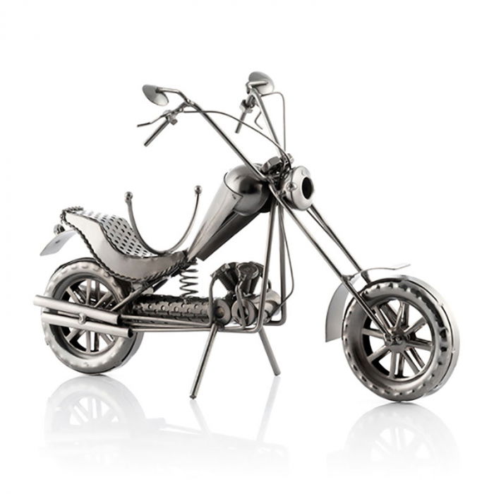 Suport sticla de vin Motocicleta metalica CHOPPER [3]