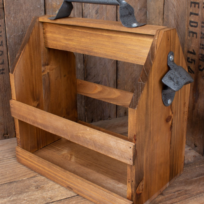 Suport sticle, din lemn, cu deschizator capace [5]