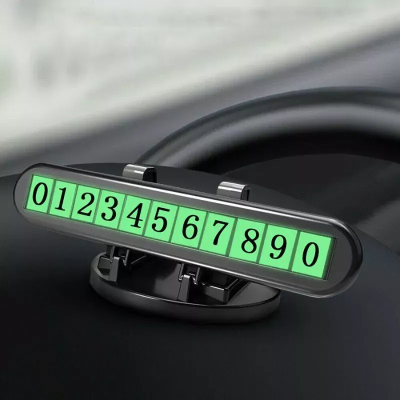 Suport telefon auto cu afisaj numar parcare temporara [1]