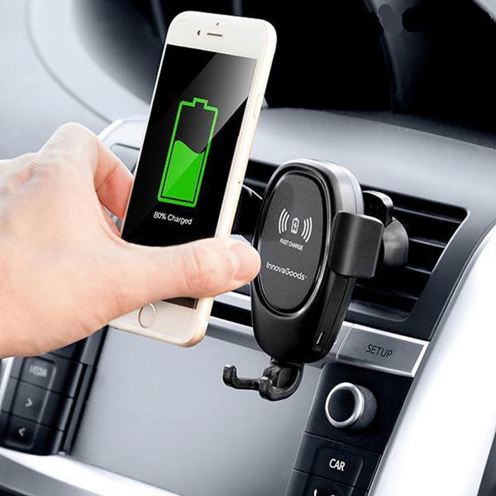 Suport telefon auto cu incarcator wireless Smarty Holder [1]
