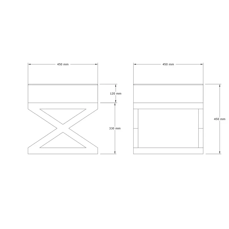 Taburet Imle bej, cadru metalic, design modern, tapiterie catifelata [3]