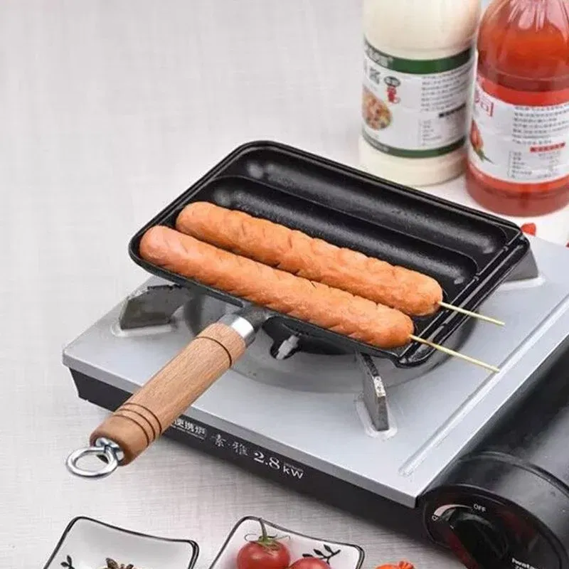 Tigaie din fonta pentru gratar, compacta si rezistenta [2]