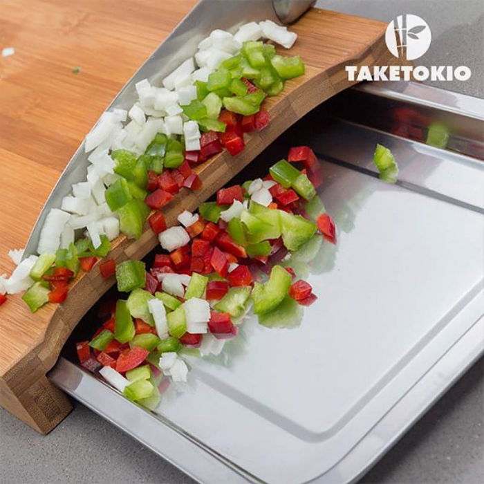 Tocator lemn bambus cu tavita operativa [3]