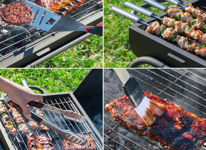 Set ustensile gratar cu servieta premium [3]