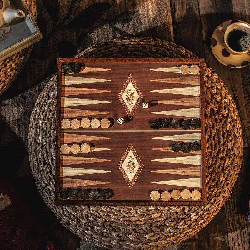 2 in 1 Joc de table si joc de sah Caseta 41x41cm Design Nuc [2]