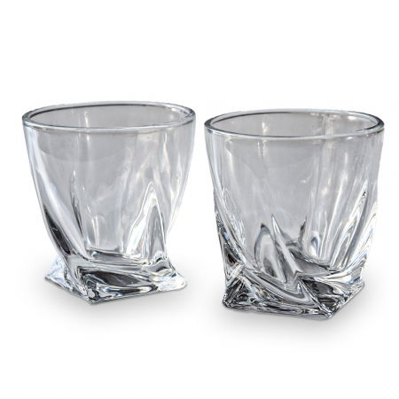 Set cadou decantor Twisted Shape cu 2 pahare [6]