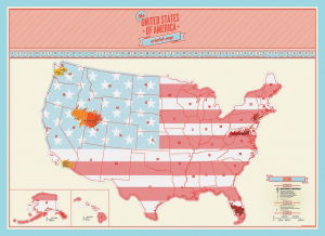 Harta razuibila USA Edition - Originala Luckies [5]