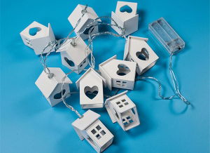 Instalatie de lumini LED Casute de Lemn [10]