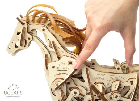 Puzzle 3D Cal Bionic din lemn Ugears [13]