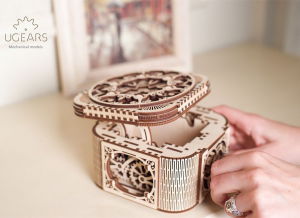 Puzzle 3D Cufar Comori - Model Mecanic din Lemn Ugears [10]