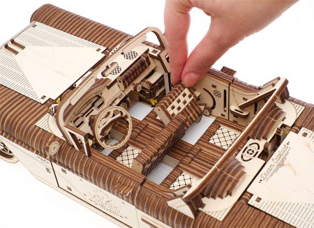 Puzzle 3D Dream Cabriolet VM-05 din lemn Ugears [16]