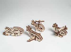 Puzzle 3D Fidget Avioane din Lemn Ugears [1]