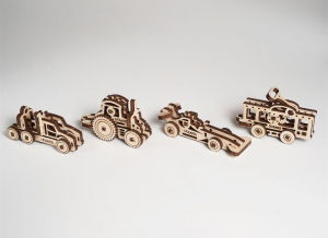 Puzzle 3D Fidget Vehicule din Lemn Ugears [3]