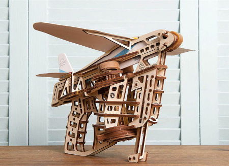 Puzzle 3D Flight Starter din lemn Ugears [5]