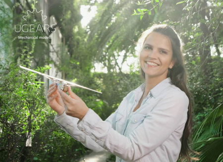 Puzzle 3D Flight Starter din lemn Ugears [9]