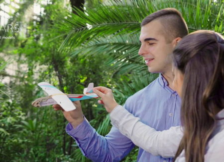 Puzzle 3D Flight Starter din lemn Ugears [10]