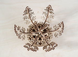 Puzzle 3D Floare din Lemn Ugears [7]