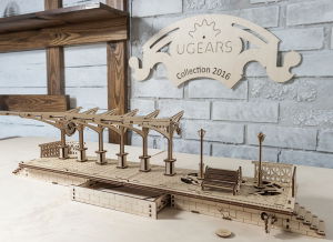 Puzzle 3D Gara din Lemn Ugears [13]