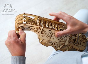 Puzzle 3D Instrument Muzical - Vioara din Lemn Ugears [8]