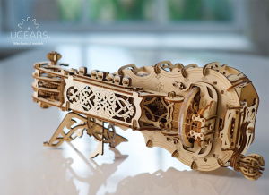 Puzzle 3D Instrument Muzical - Vioara din Lemn Ugears [4]