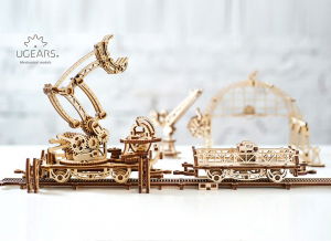 Puzzle 3D Macara pe Sine din Lemn Ugears [26]