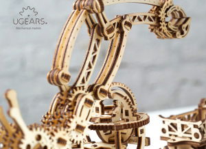 Puzzle 3D Macara pe Sine din Lemn Ugears [8]